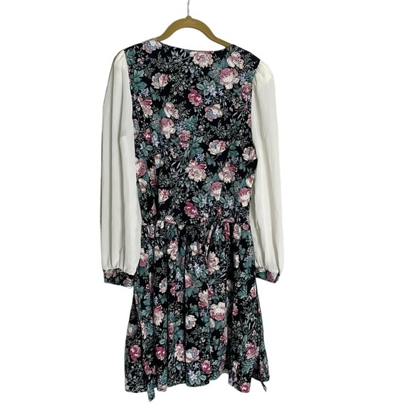 Vintage Floral Pearl Button Dress 9/10 - Picture 7 of 7